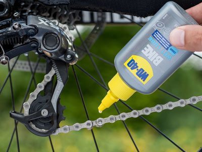 wd 40 bike wet