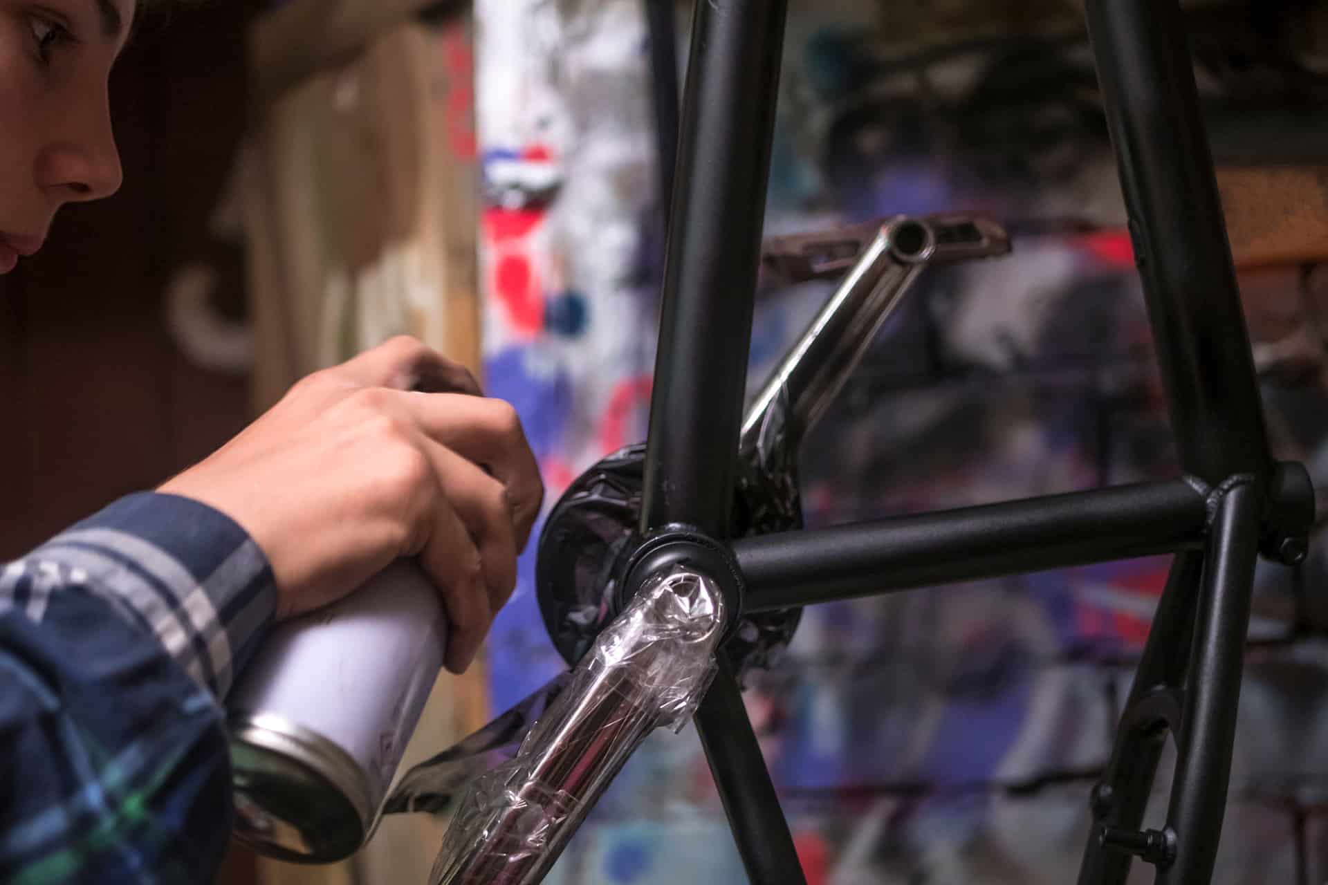diy paint bike frame