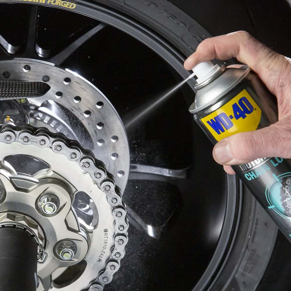 How To Lube A Motorcycle Chain Wet & Dry Conditions Lube WD40