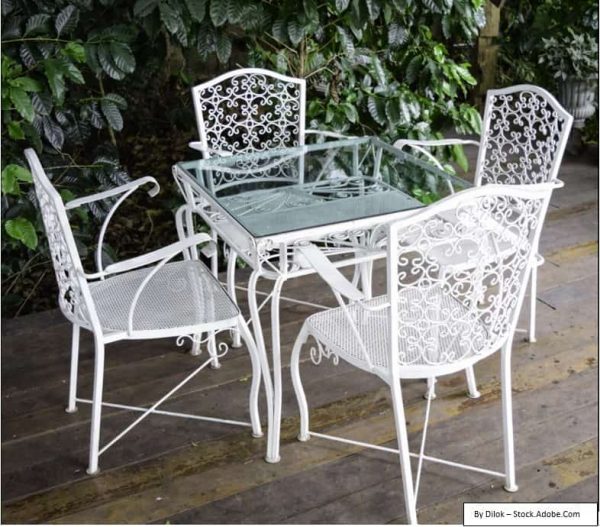 Prevent Rust On Metal Patio Chairs With, White Steel Patio Chairs
