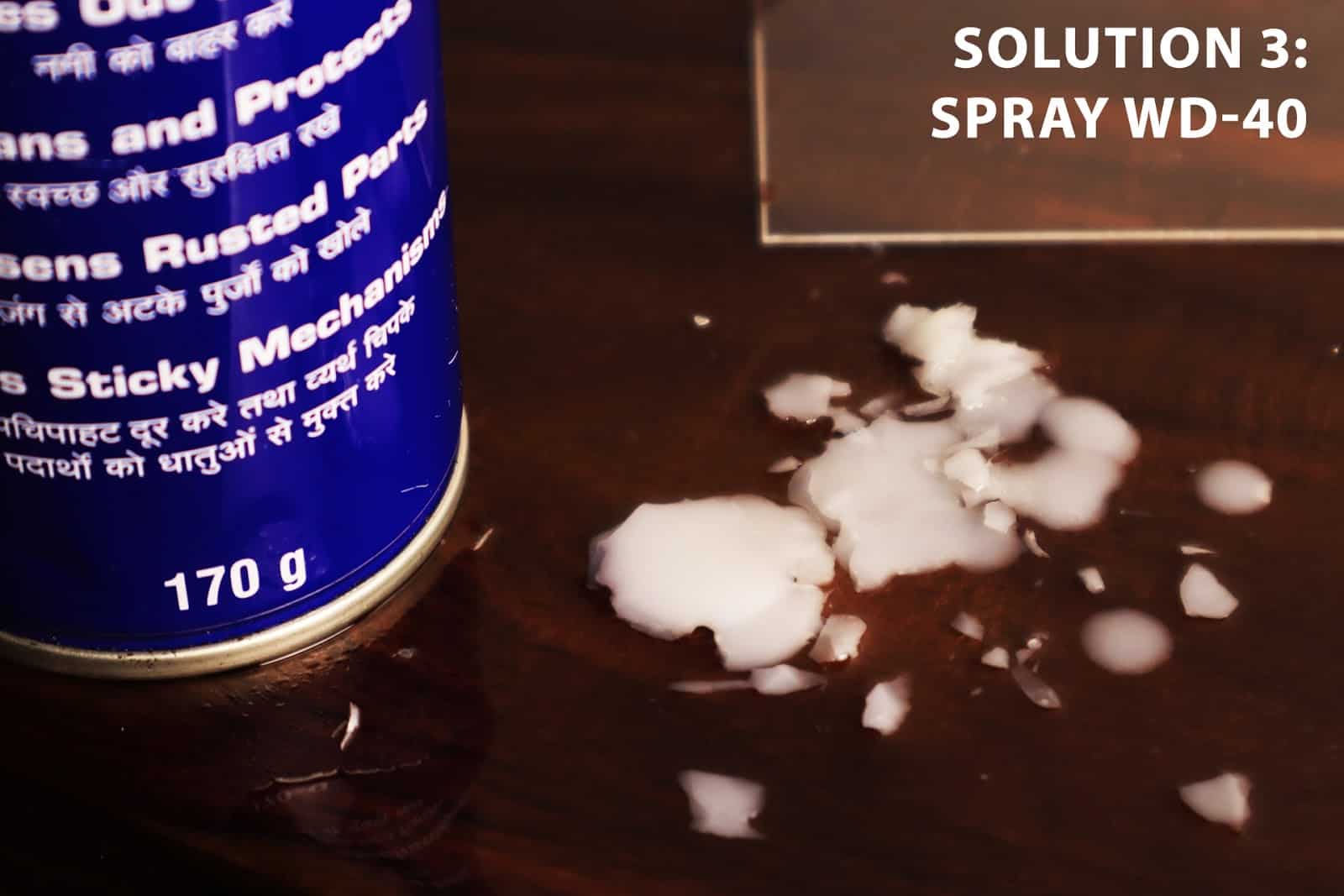 What’s the best way to remove candle wax? WD40 India