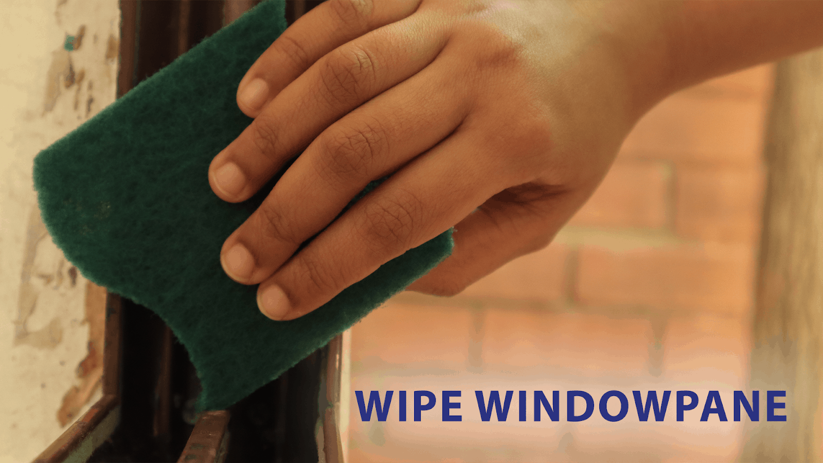 A simple howto for removing dirt from a windowpane WD40 India