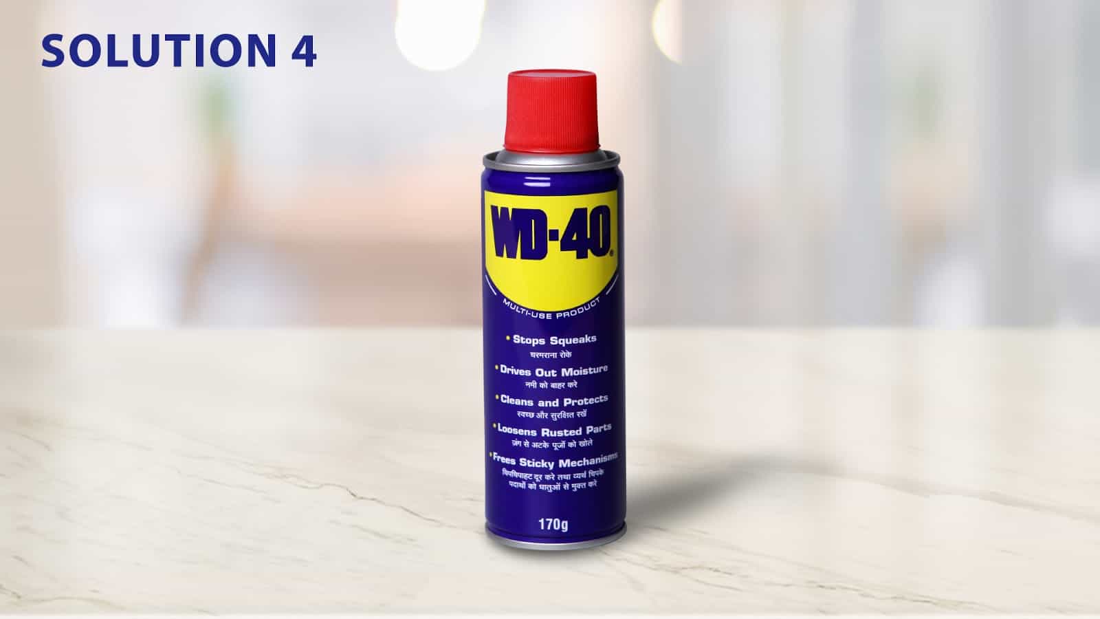 How to remove hair dye stains from surfaces? WD40 India