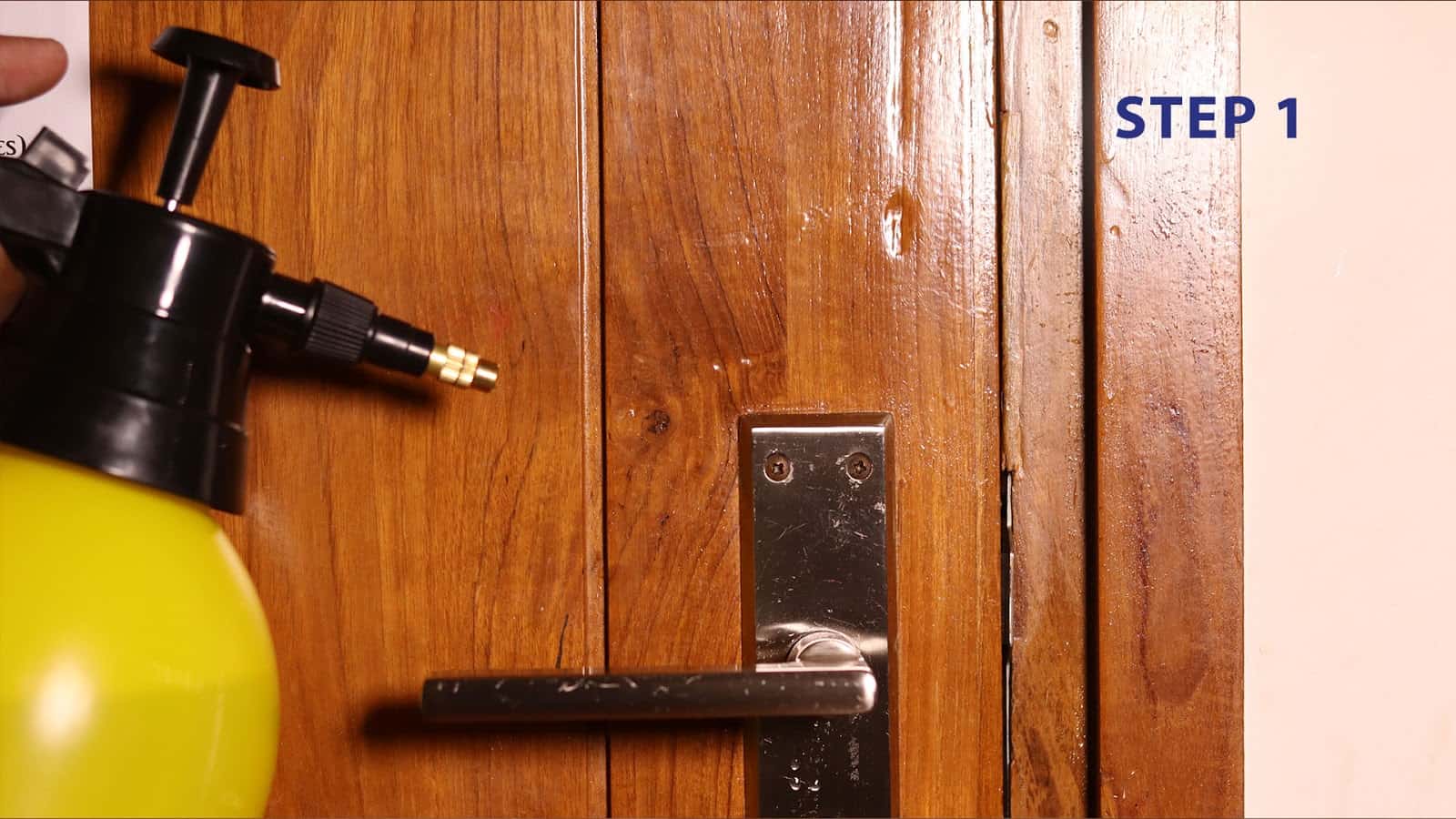 Steps for door lock maintenance WD40 India