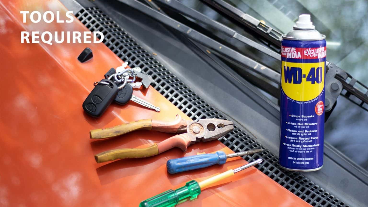 Jammed car lock? Here's how you can open it. WD40 India